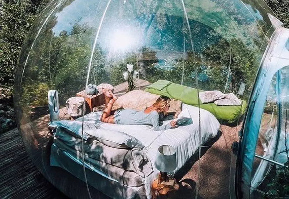 outdoor clear bubble tent